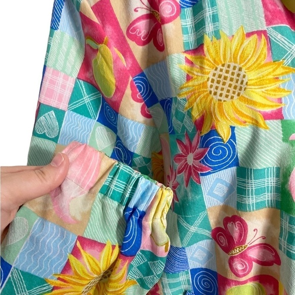 Koret Vintage 80s 90s Patchwork Print Windbreaker Zip Up Jacket - Picture 5 of 14